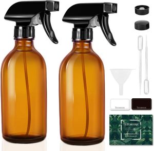 Glass spray bottles for essential oils